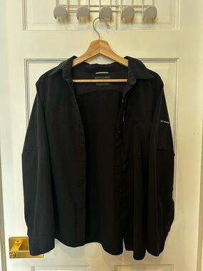 Columbia Black Lightweight Outdoor Shirt Jacket